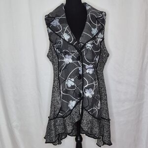 Sioni Studios Sleeveless Cardigan - Size XL